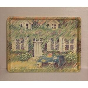 Vintage Mikasa ALPAC Legacy Tray: French Country Camaieu Drawing